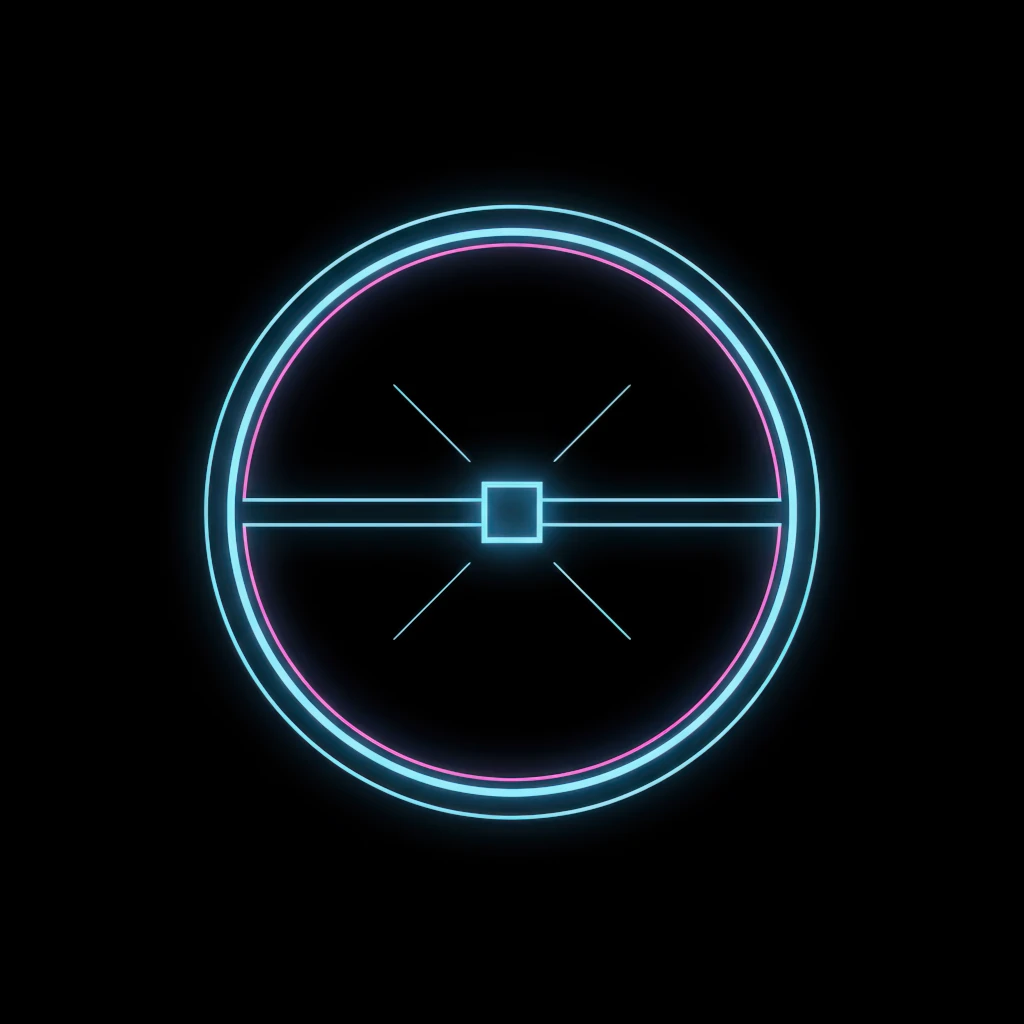Cyberpunk sigil of Kuroshi — emblem of discipline, balance and unseen strength, digital art by Insidersman Studio.